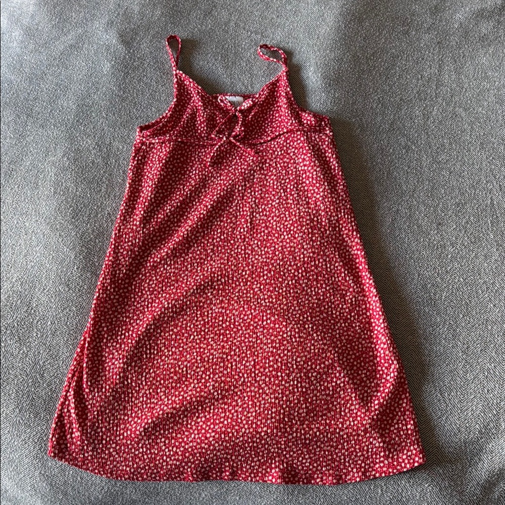 GUC girls Zara 90s style dress. Red Floral Sleeveless Dress